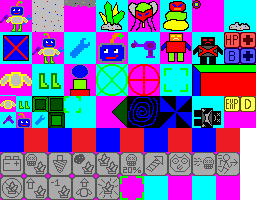 Graphics tiles for Robot Game